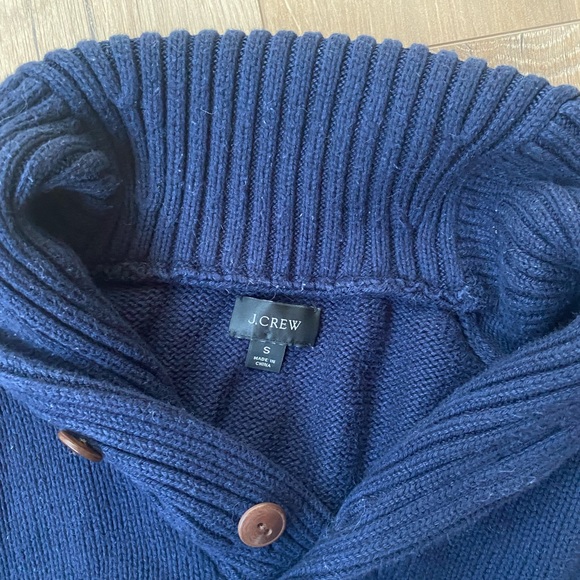 J. Crew Striped Shawl-collar Pullover Knit Sweater - Picture 2 of 5